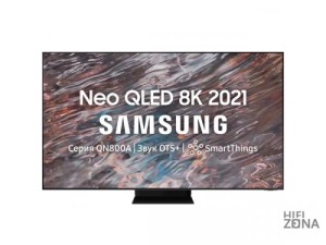 75" Телевизор Samsung QE75QN800buxce 2022 QLED, HDR, нержавеющая сталь