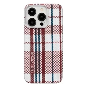 Чехол Pitaka MagEZ Case 4 for iPhone 15 Pro Max (KI1502PRWB), (Red/White/Blue Lines) Red