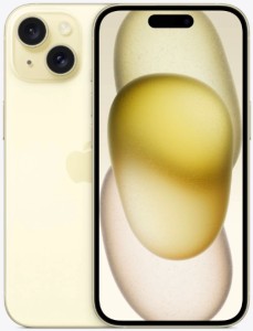 Смартфон Apple iPhone 15 512 ГБ, желтый, Dual SIM (nano SIM+eSIM)