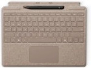 Microsoft Клавиатура Surface Pro 8/9/10/11/Pro X Signature Alcantara Keyboard Sand с креплением для стилуса