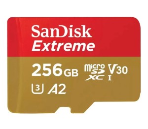 Карта памяти micro SDXC 256Gb Sandisk Extreme UHS-I U3 V30 A2 + ADP (190/90 MB/s)