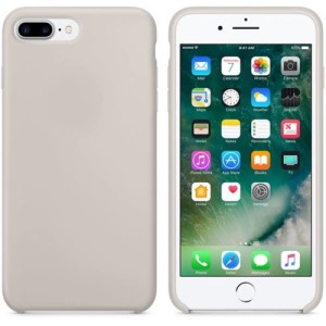 Накладка силикон Silicone Case для iPhone 7 Plus/8 Plus Light Gray