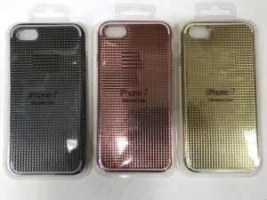 Накладка силикон Silicone Case Plating для iPhone 7 Plus Silver