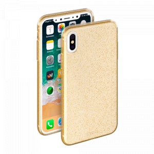 Накладка Deppa Chic Case для iPhone X/Xs золотая (арт.85340)