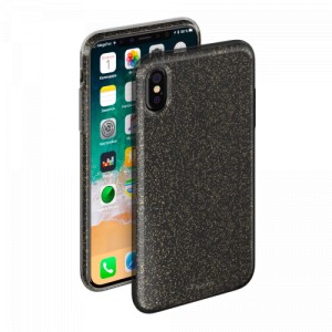 Накладка Deppa Chic Case для iPhone X/Xs черная (арт.85339)