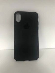 Накладка силикон TPU Leather Case для iPhone X/Xs Black