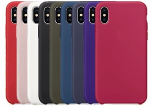 Накладка силикон Silicone Case для iPhone X/Xs Bordo