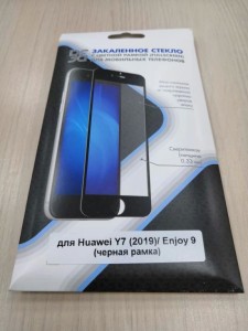 Защитное стекло DF для Huawei Y7 (2019)/Enjoy 9 Full Screen Black