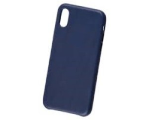 Накладка силикон для iPhone XS Leather Case Dark Blue