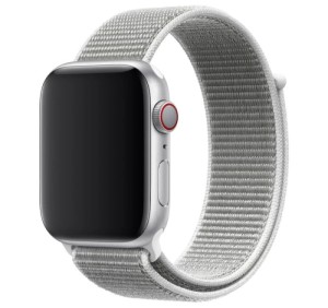 Ремешок для Apple Watch 42/44/45/49mm Nylon Loop Silver