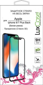 Защитное стекло LuxCase для iPhone 7 Plus/8 Plus 3D Black (Matte)