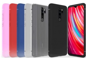 Накладка силикон Clear Case для Xiaomi Redmi Note 8 Pro Прозрачный красный