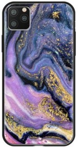 Накладка Deppa Glass Case для iPhone 11 Pro Max Фиолетовый агат (арт.87270)