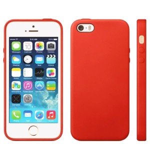 Накладка силикон TPU для iPhone 5/5S/SE Red