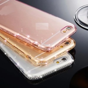 Бампер Crown Buckle для iPhone 6/6S Silver стразы