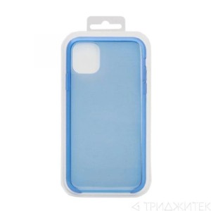 Накладка силикон для iPhone 11 Clear Case прозрачная синяя