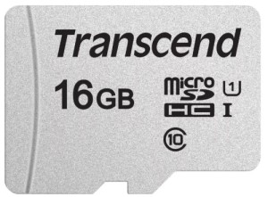 Карта памяти Micro SD Transcend 300S 16GB Class10 100MB/s (TS16GUSD300S)