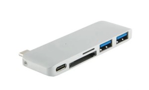 USB-C Разветвитель Red Line Lite Multiport для MacBook 5в1 Серебристый