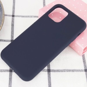 Накладка силикон Silicone Case для iPhone 12 Pro Max Темно-Синий