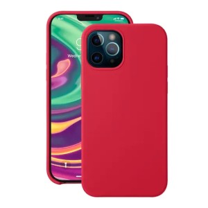 Накладка силикон Deppa Liquid Silicone для Apple iPhone 12/12 Pro Красный арт.87782