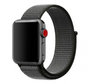 Ремешок нейлоновый для Apple Watch 42/44/45/49mm Серый