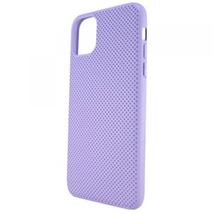 Накладка силикон с перфорацией для iPhone 12/12 Pro Purple