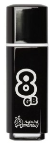 USB Flash Drive Smartbuy Glossy series USB 2.0 8GB Черный (SB8GBGS-K)