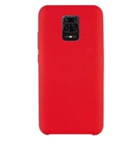 Накладка силикон Silicone Cover для Xiaomi Redmi Note 9S/9 Pro Red