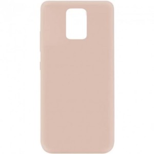 Накладка силикон Silicone Cover для Xiaomi Redmi Note 9S/9 Pro Pink Sand