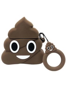 Силиконовый чехол для Apple AirPods (Pile of Poo)