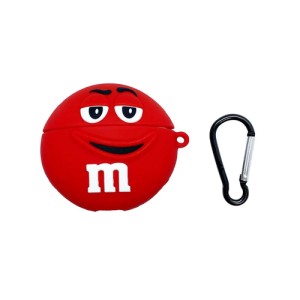 Силиконовый чехол для Apple AirPods (M&Ms Красный)