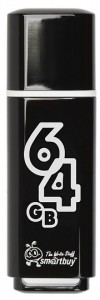 USB Flash Drive Smartbuy Glossy series USB 2.0 64GB Черный (SB64GBGS-K)