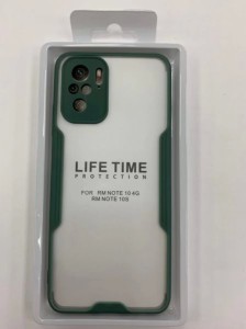 Накладка силикон Life Time для Xiaomi Redmi Note 10 Темно-зеленый