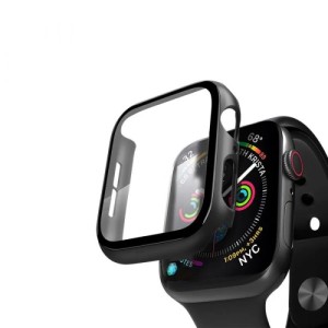 Кейс Deppa со стеклом для Apple Watch 1/2/3 series, 38 мм, Черный арт.47188