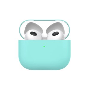 Силиконовый чехол Deppa Ultra Slim для Apple AirPods 3 Мятный (арт.47325)