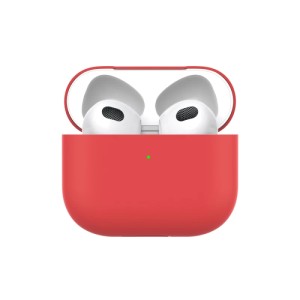 Силиконовый чехол VLP Silicone Case Soft Touch с кольцом для Apple AirPods 3 Coral (коралловый)