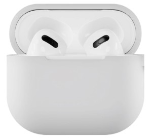 Силиконовый чехол VLP Silicone Case Soft Touch для Apple AirPods 3 White