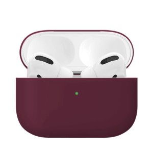 Силиконовый чехол VLP Silicone Case Soft Touch для Apple AirPods Pro Marsala