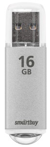 USB Flash Drive Smartbuy V-Cut USB 2.0 16GB Silver (SB16GBVC-S)