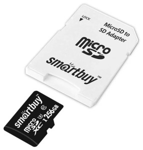 Карта памяти Micro SD Smartbuy Classic Series 256GB Class10 90MB/s (SB256GBSDCL10-01) + SD adapter