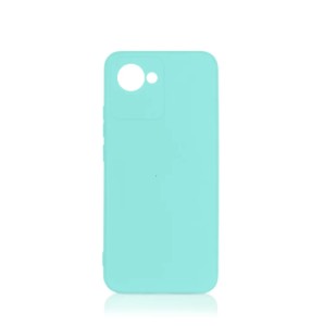 Накладка силикон DF для Realme C30/C30S/Narzo 50i Prime Light Green