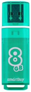 USB Flash Drive Smartbuy Glossy series USB 2.0 8GB Зеленый (SB8GBGS-G)