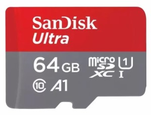 Карта памяти Micro SD SanDisk Ultra 64GB Class10 140MB/s (SDSQUAB-064G-GN6MN)