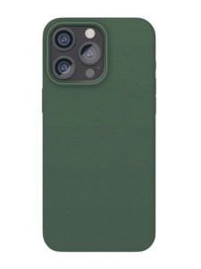 Накладка силикон VLP Ecopelle Case with MagSafe для Apple iPhone 15 Pro Max Dark Green