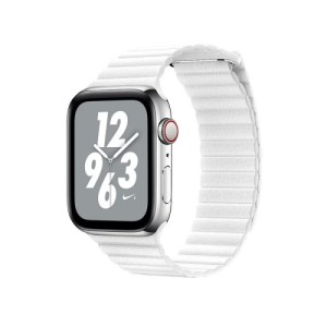 Ремешок из экокожи для Apple Watch 42/44/45/49mm (белый)