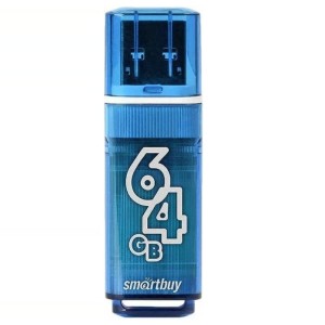 USB Flash Drive Smartbuy Glossy series USB 2.0 64GB Синий (SB64GBGS-B)