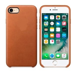 Накладка силикон для iPhone 7/8 Leather Case Brown