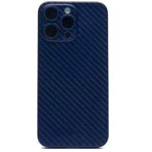 Накладка силикон под карбон KZDOO Air Carbon для Apple iPhone 15 Pro Dark Blue