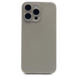 Накладка силикон под карбон KZDOO Air Carbon для Apple iPhone 15 Pro Titanium Grey