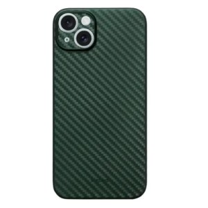 Накладка силикон под карбон KZDOO Air Carbon для Apple iPhone 15 Green